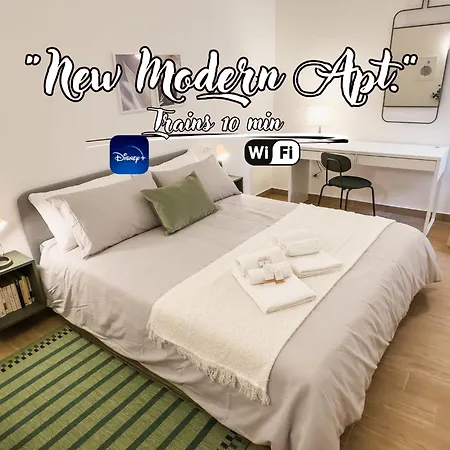New Modern Apt - Treni 10Min - Hiper Wifi - Ac Génova Exterior foto